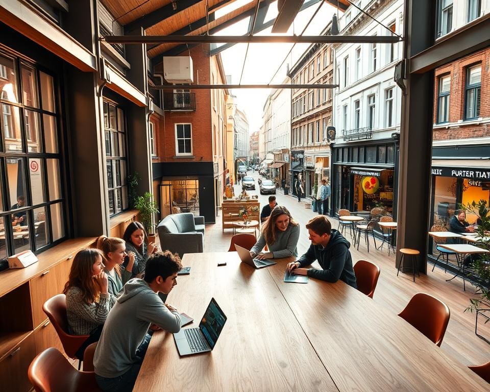 netwerk samenwerking co-working spaces Gent