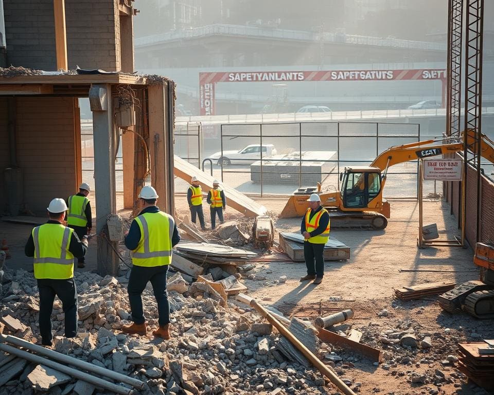 Hoe bewaak je de veiligheid tijdens sloopwerkzaamheden?