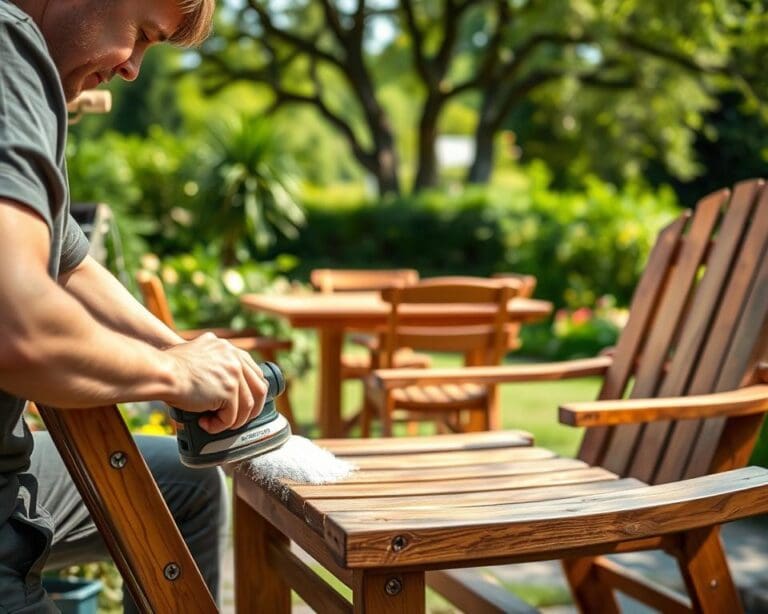 Hoe onderhoud je houten tuinmeubelen het beste?