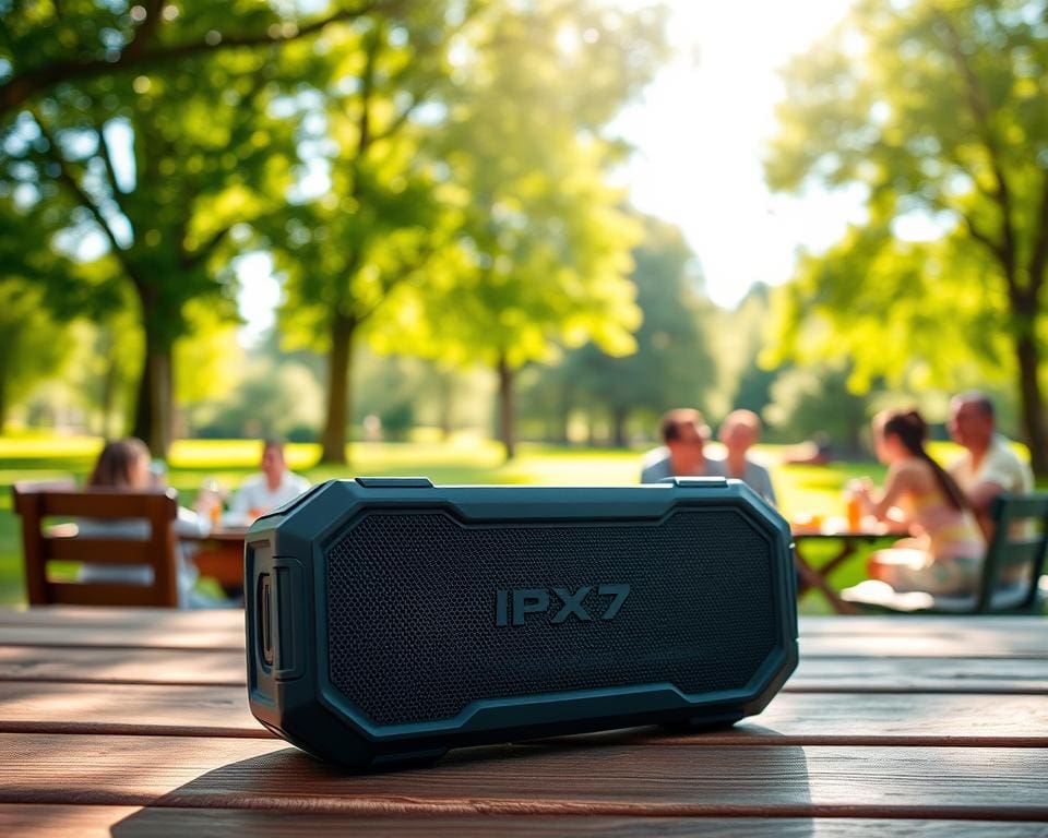 Hoe helpt een waterdichte speaker bij buitendagen?