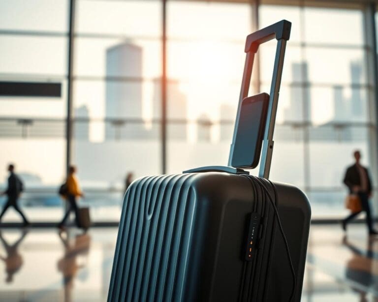 Wat maakt een koffer met powerbank ideaal voor reizen?