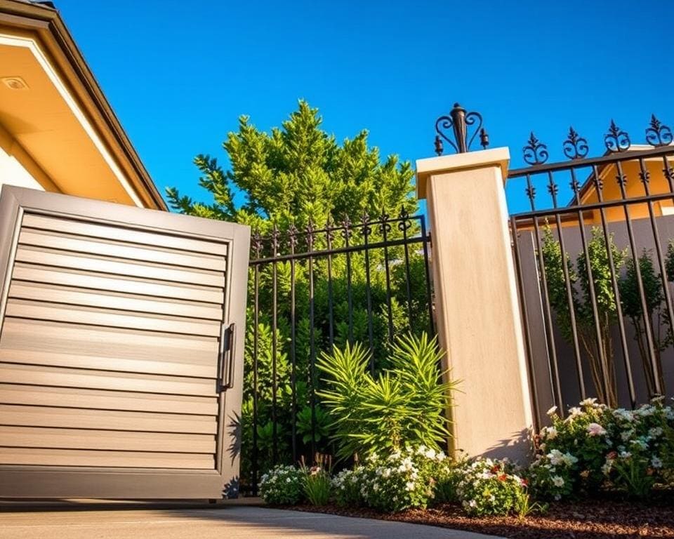 Hoe combineer je een schuifpoort met hekwerk en erfafsluiting?