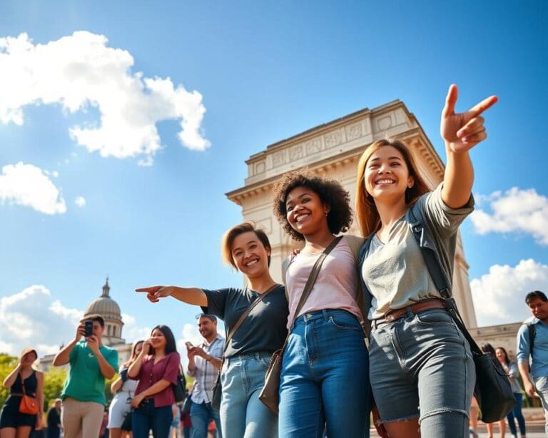 Waarom zijn bezienswaardigheden leuker met gezelschap?