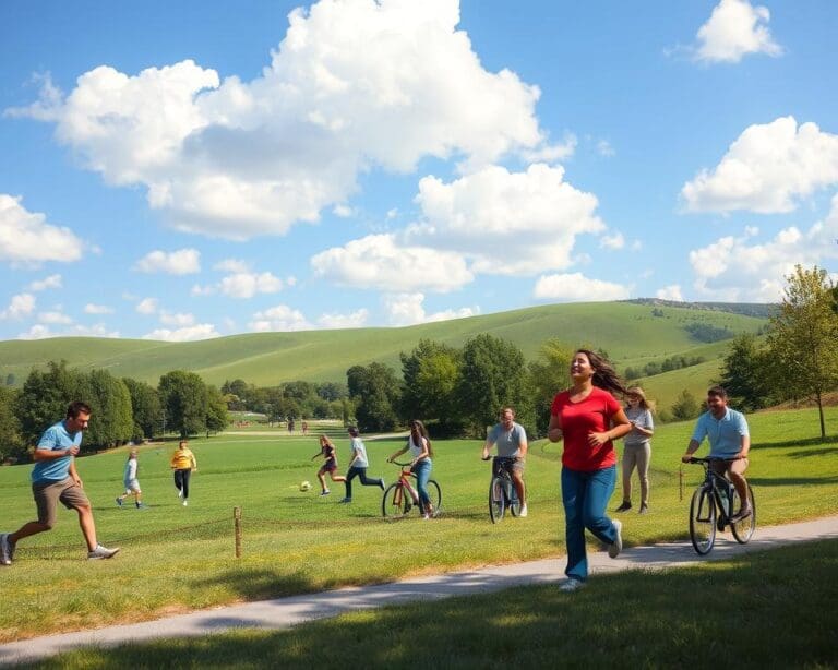 Wat zijn actieve dingen om buiten te doen?
