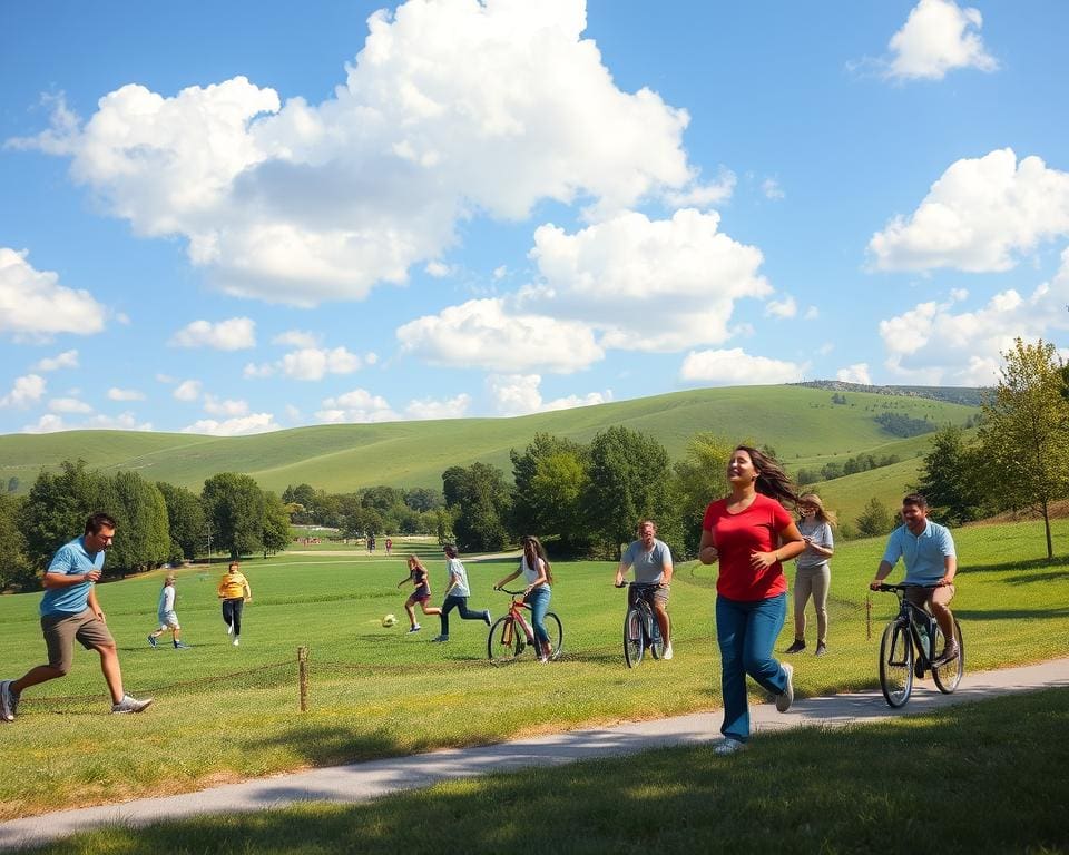 Wat zijn actieve dingen om buiten te doen?