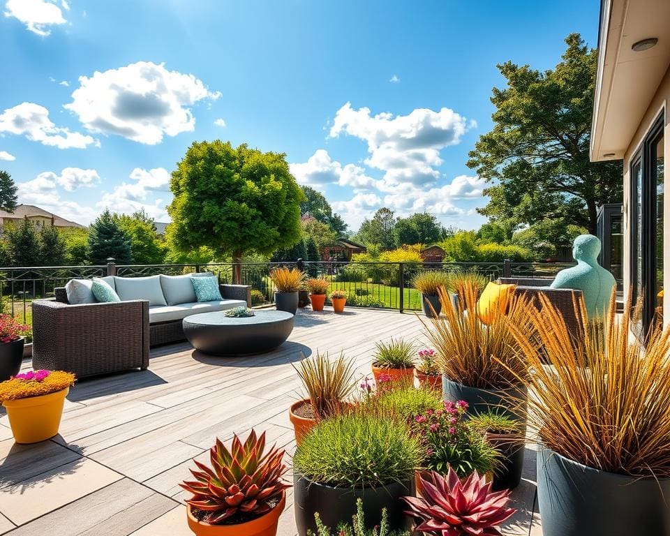 Wat zijn onderhoudsvriendelijke terrasopties?