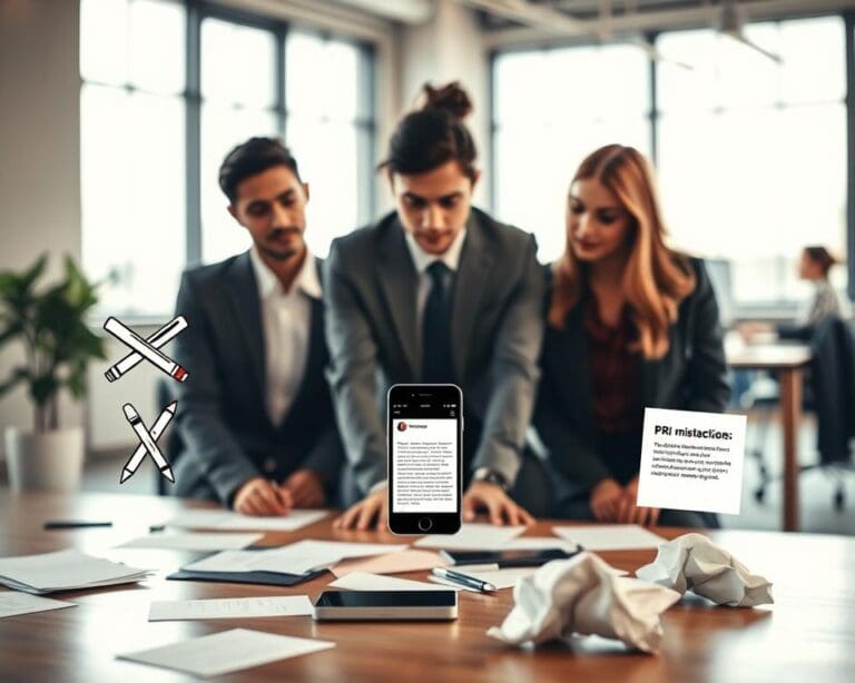 Wat zijn veelgemaakte fouten in PR?