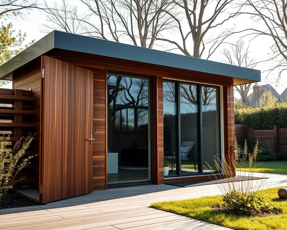 Welke materialen passen bij een moderne schuur?