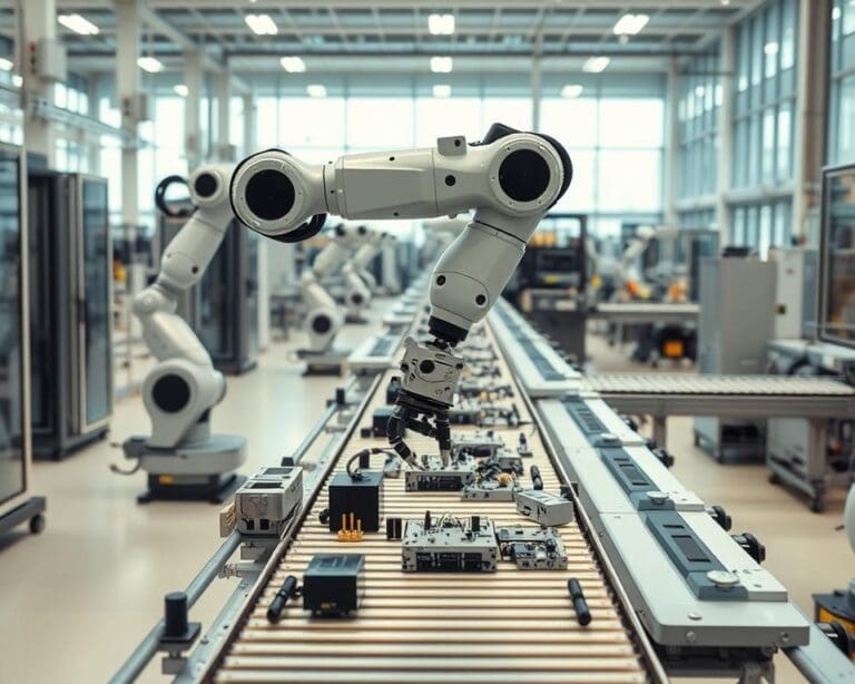 Hoe helpt industriële robotica bij seriematig werk?
