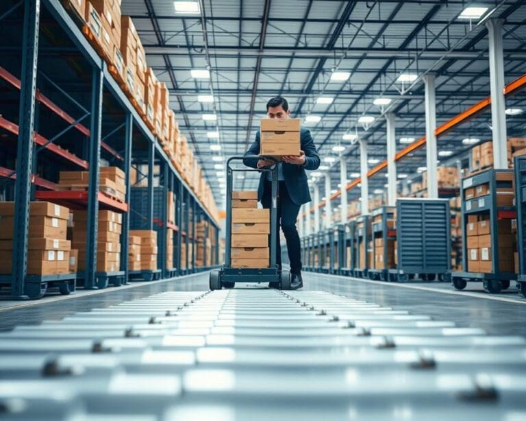 Hoe werkt een rolcontainer in distributiecentra?