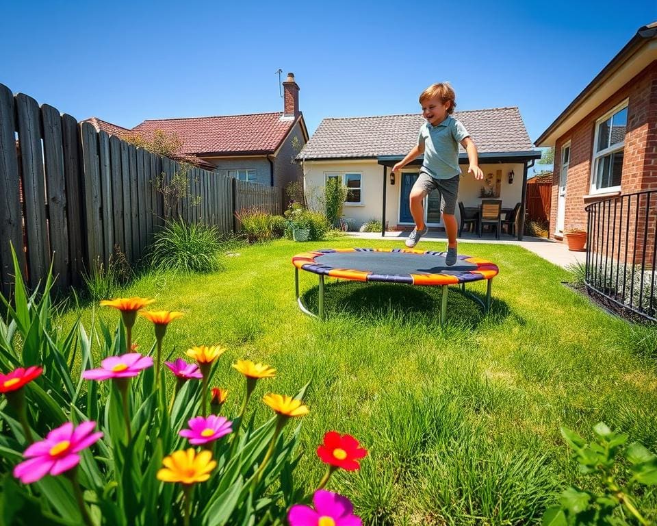 Is een trampoline geschikt voor kleine tuinen?