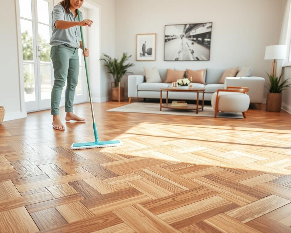 Is een visgraat PVC vloer onderhoudsvriendelijk?