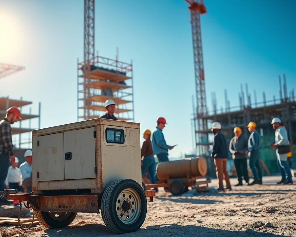 Waarom gebruiken bouwplaatsen mobiele aggregaten?