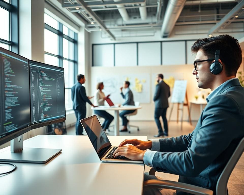 Werken als programmeur in een softwarebedrijf