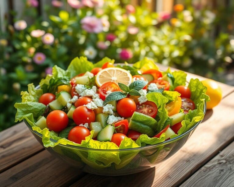 Hoe maak je een frisse zomerse salade?