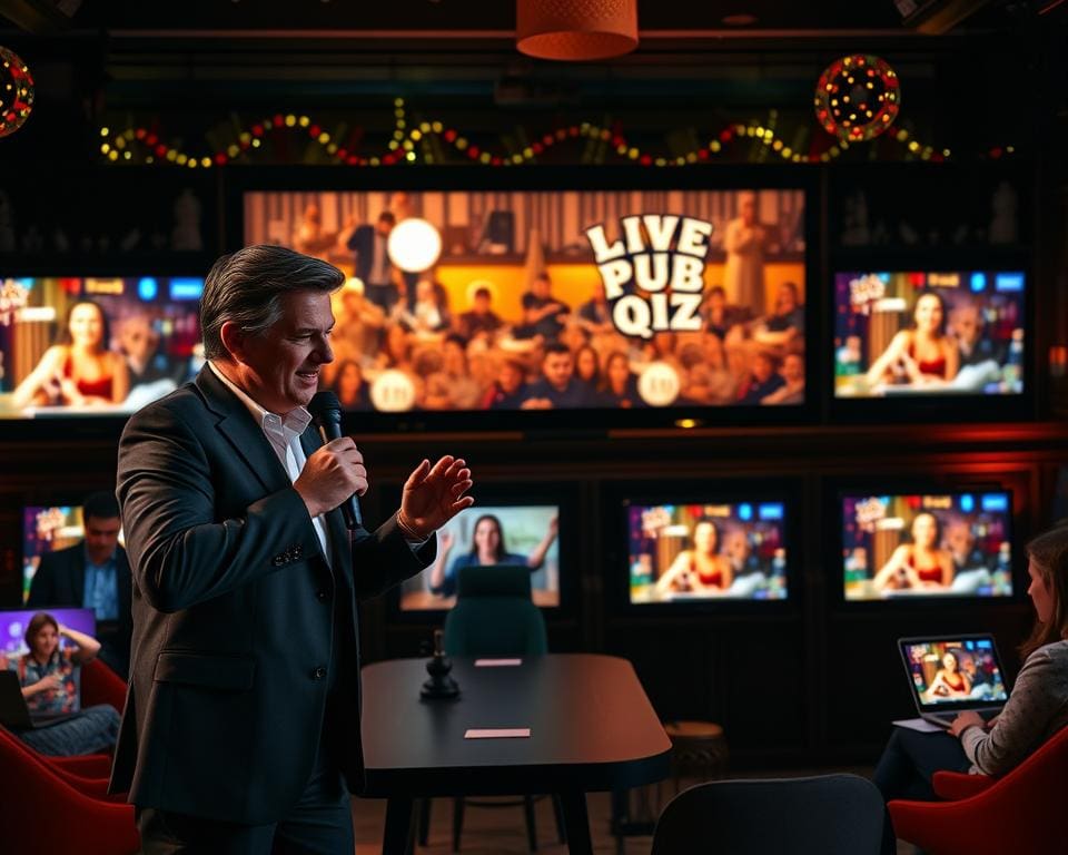 Hoe werkt een online pubquiz met live presentator?