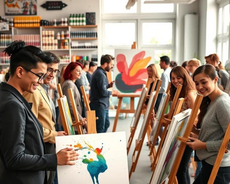 Waarom kiezen groepen voor een workshop schilderen?